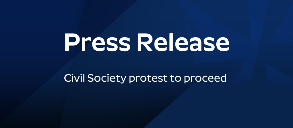 Press Release: Civil Society protest to proceed