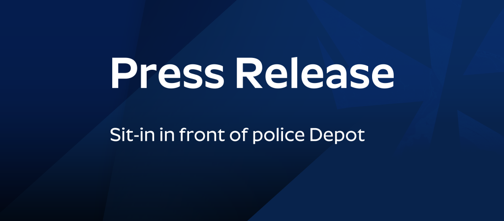 Press Release: Sit-in in front of police Depot