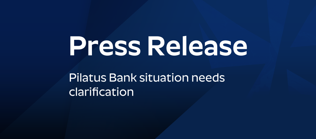 Press Release: Pilatus Bank situation needs clarification