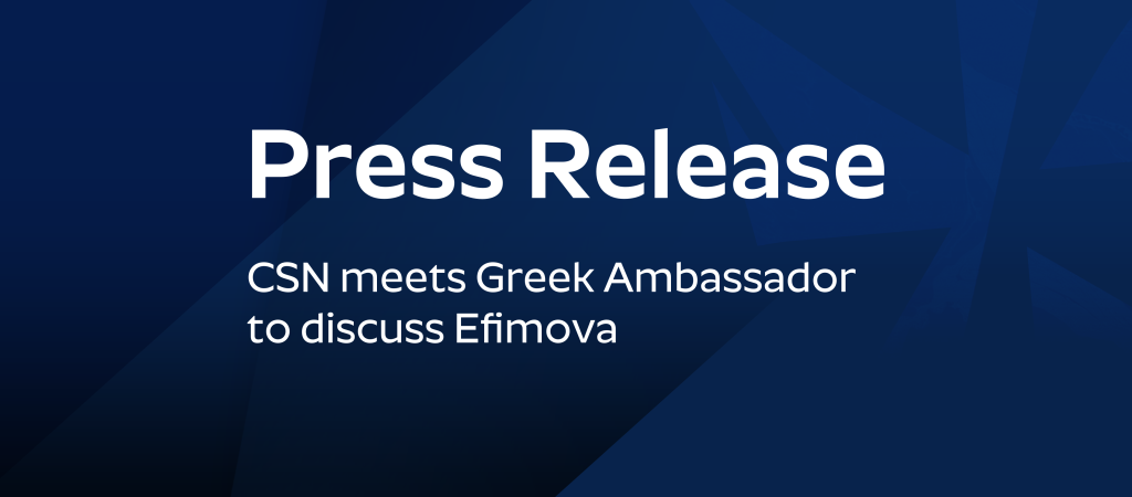 Press Release: CSN meets Greek Ambassador to discuss Efimova