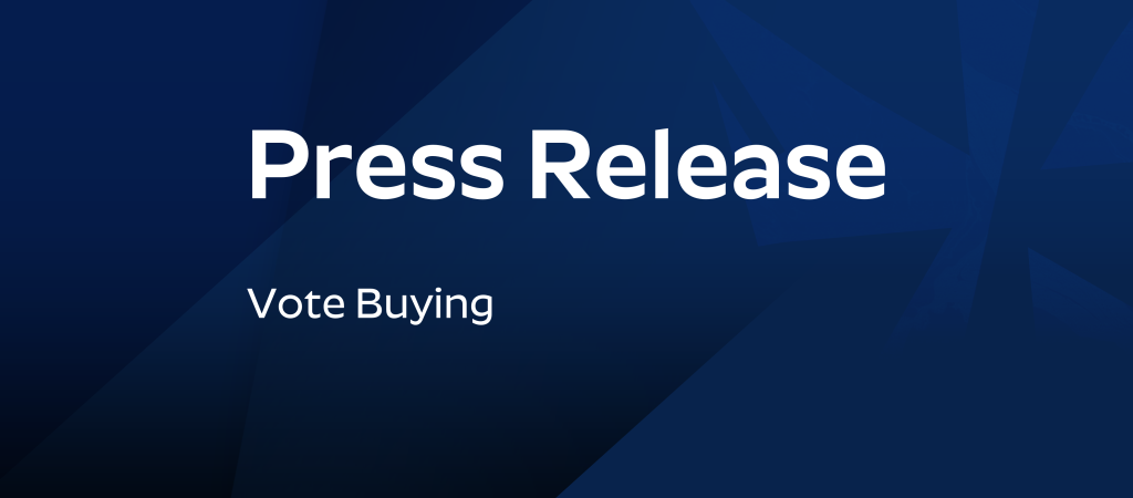 Press Release: Vote Buying